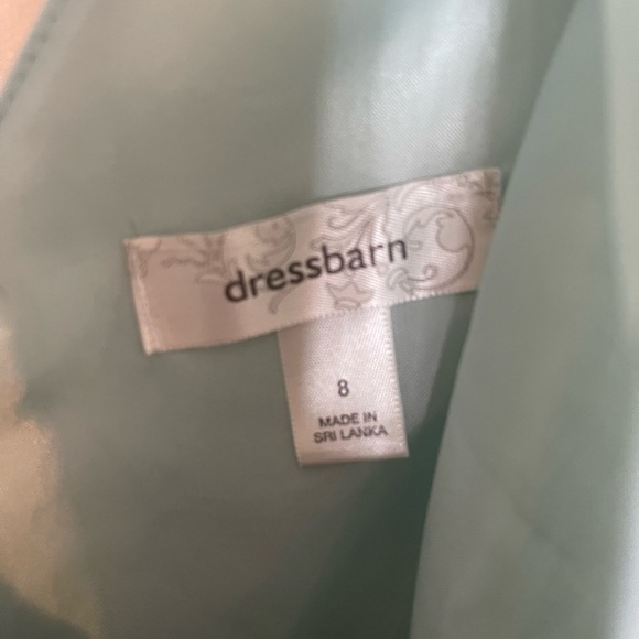 Beautiful light sage green lined and embroidered dress - Picture 5 of 6